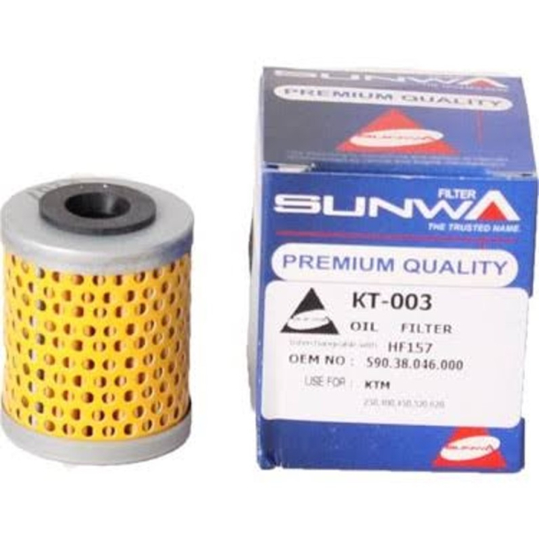 SUNWA KT-003 OLIEFILTER HF157 OILFILTER NON O.E. ALTERNATIVE Beta KTM 590.38.046.000 590.38.046.100 59038046144 59038046000, 5903804 Polaris