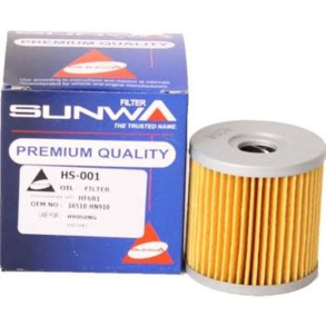 SUNWA HS-001 HF681 Oliefilter HS-001 HF681 OILFILTER NON O.E. ALTERNATIVE HYOSUNG GT650 ST7 16510HN9101HAS