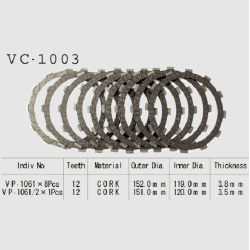 Koblingsplader VC-1003 Honda CBR 1000 87-96