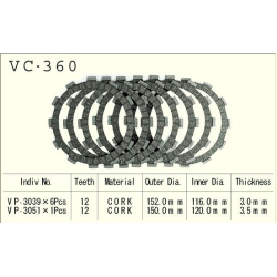 Koblingsplader VC-360 VZ800 VX800 VL1400 SV650