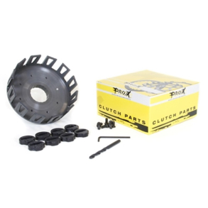 Koblings-sk�l  ProX Clutch Basket 17.1386 7075 Alloy AIRCRAFT-ALU COATED Rubbers Included Honda CR250 '90-91 (86-91) CR500R 1986 (G) USA OEM Reference No 22100-ML3-000