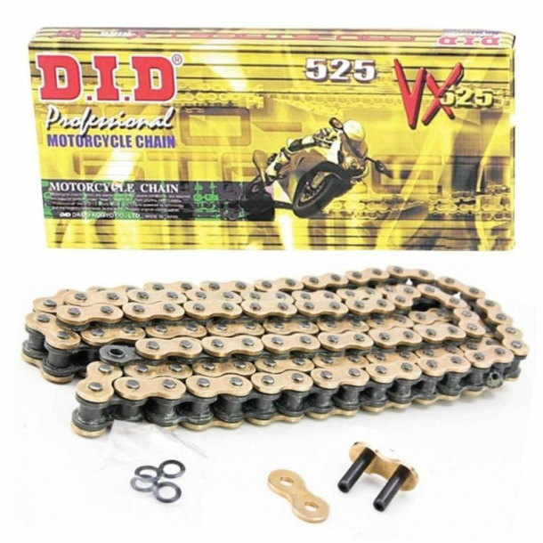 DID Kde 525VX2 -116 Pro Street X-ring G&B GOLD GULD