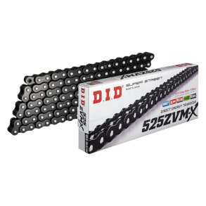 DID K�de 525ZVMX -110R BLACK 525ZVMX-110 Street X-ring SORT