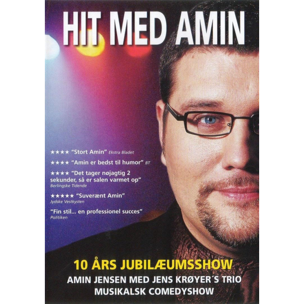 BRUGT som ny -  Amin Jensen - Hit Med Amin (2003) - DVD�