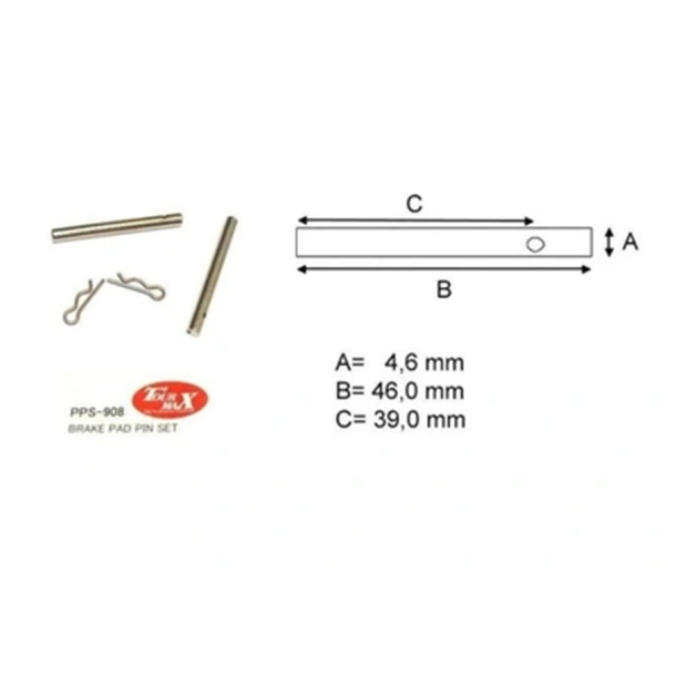 Bremse bolt kaliber kit PPS-908 2 PIN + 2 LOCK BMW KAWASAKI SUZUKI