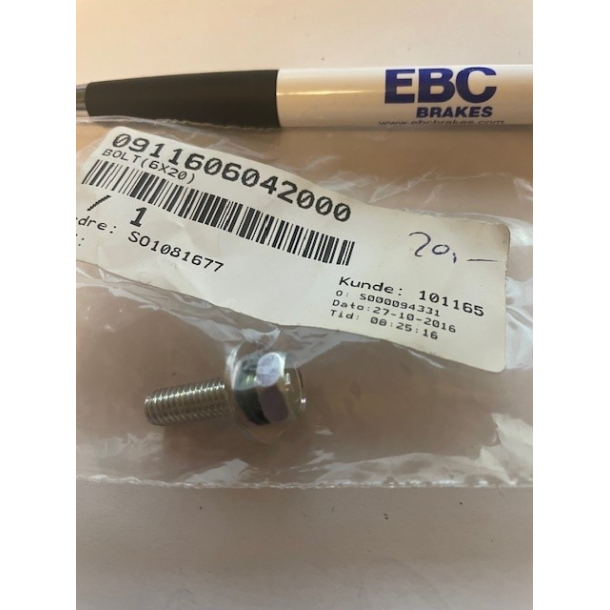 SUZUKI 0911606042 09116-06042 BOLT(6X20)GSR600LT80 QUADSPORT