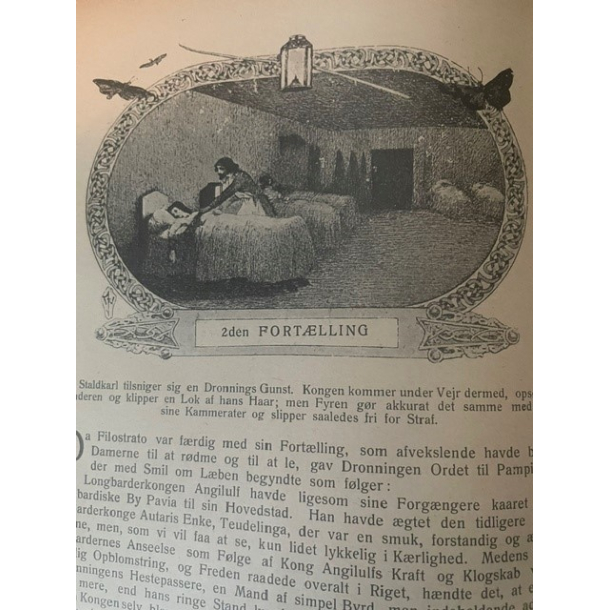 BRUGT RIMELIG STAND Dekameron - Boccaccio illustreret af Wagrez Jacques Paa Dansk ved S Prahl - Chr. Flors Boghandel. 1912
