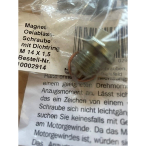 BUNDPROP MED MAGNET 14x1,5 mm Magnet-olieaftapningsskrue
