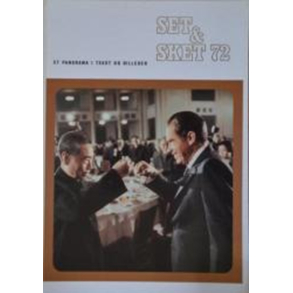 BRUGT RIMELIG STAND Set & Sket 72 � Et panorama i tekst og billeder af Leif Ahm Forlaget Lademann 1972 Hardcover