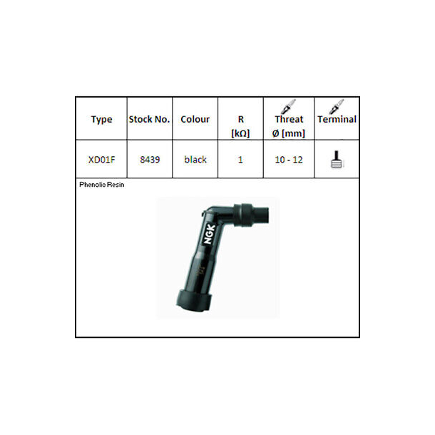 NGK TNDRRSHTTE XD01F 8439 1 OHM MODSTAND