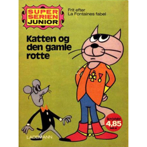 BRUGT rimelig stand - Superserien junior Nr. 6 Katten og den gamle rotte 1. udgave, 1. oplag 1972