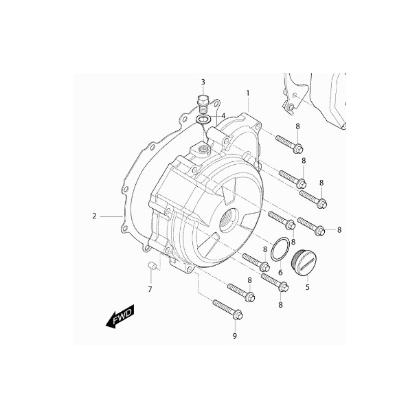 GENERATOR DKSEL HYOSUNG TE450 COVER,MAGNETO GENERATOR TE450 ATV 11351HP89000S1