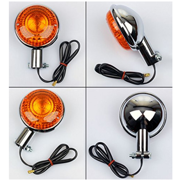 Blinklygte Komplet med ledninger og pre - Bag XVS Dragstar 125/650/1100 XV Virago 250/535/750/1000/1100 XVZ1300 XV1600/1700 xj700 VMX V-max 1200