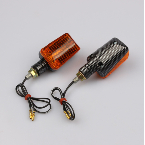 Mini Blinklys 2 stk Carbon look universal