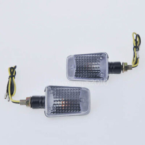 Mini Blinklys 2 stk Kort, Klar glas 61-75604 m. mrk pre