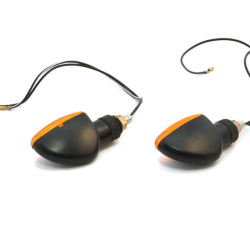 Mini Blinklys 2 stk universal 61-83741YELLOW GLAS HALOGEN E