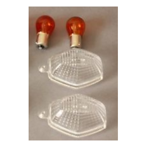 Klar blinklys glas m. pre 2 STK SUZ GSXR600/750/1000/1100 GSF600/1200 SV650/1000 DL650/1000 DRZ400
