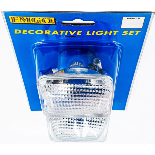 Klar blinklys glas m/p�re 59-21442 2 STK KLAR GLAS - ORANGE P�RE (35610-33E00 35610-03F10)