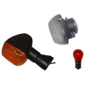 Blinklys m. ekstra glas FRONT H�JRE Indicator with Amber & Clear Lenses SUZUKI�GSX750 GSX1400 GSX750F�GSXR600�GSXR750�SV650 TL1000