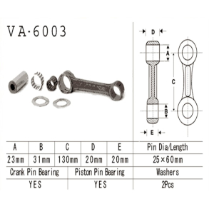 Plejlstangskit VESRAH VA-6003 Yamaha	WR250 YZ250 1982-1989