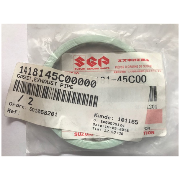 SUZUKI 1418145C00 14181-45C00 1418138A0014181-38A00 1418138A00H174181-38A00-H17 GASKET,EXHAUST PIP