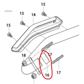 HYOSUNG TE450 UDSTDNINGSPAKNING GASKET, EXHAUST PIPE TE450 (14181HP8900)