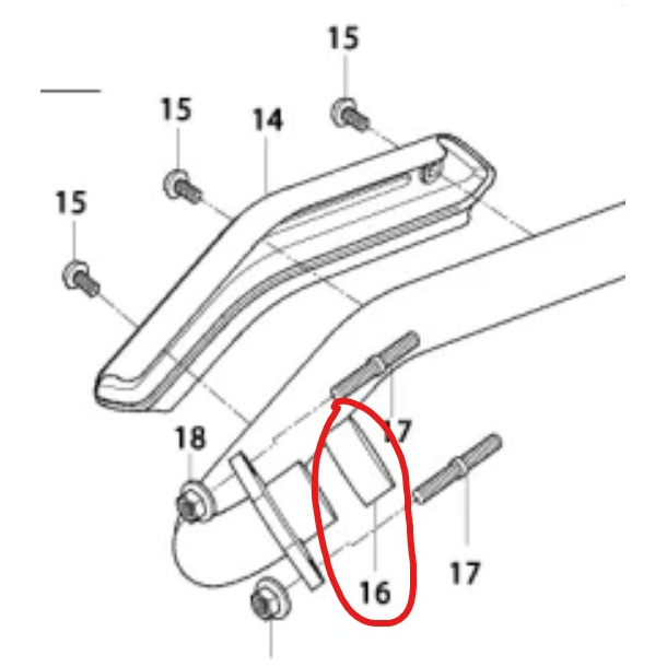 HYOSUNG TE450 UDSTDNINGSPAKNING GASKET, EXHAUST PIPE TE450 (14181HP8900)