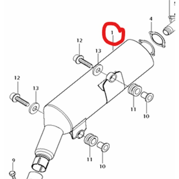 HYOSUNG TE450 LYDDMPER KROP BODY COMP,MUFF TE450 YL3199 HYOSUNG TE450 (NO/DB+CAP)