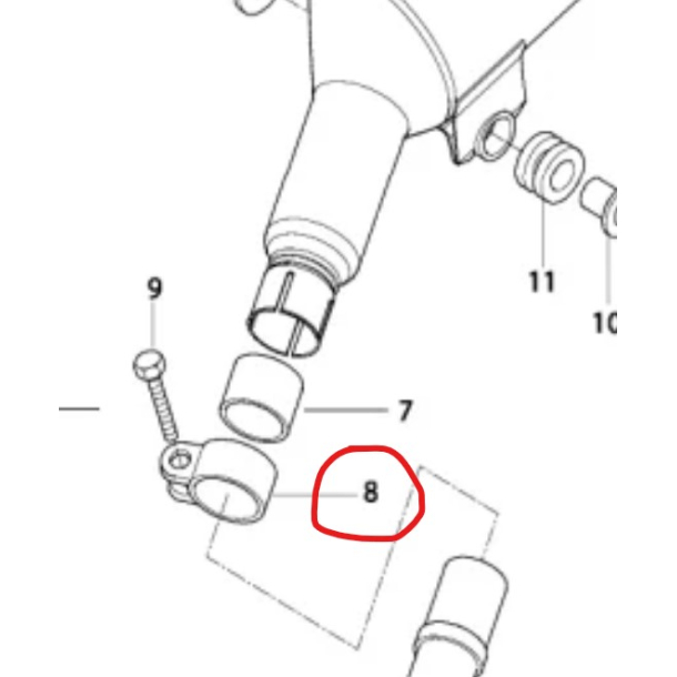 HYOSUNG TE450 TILSLUTNING, EX-RR HY -HY 14770HP8900 CONNECTOR COMP, EXHAUST PIPE TE450 14770HP8900