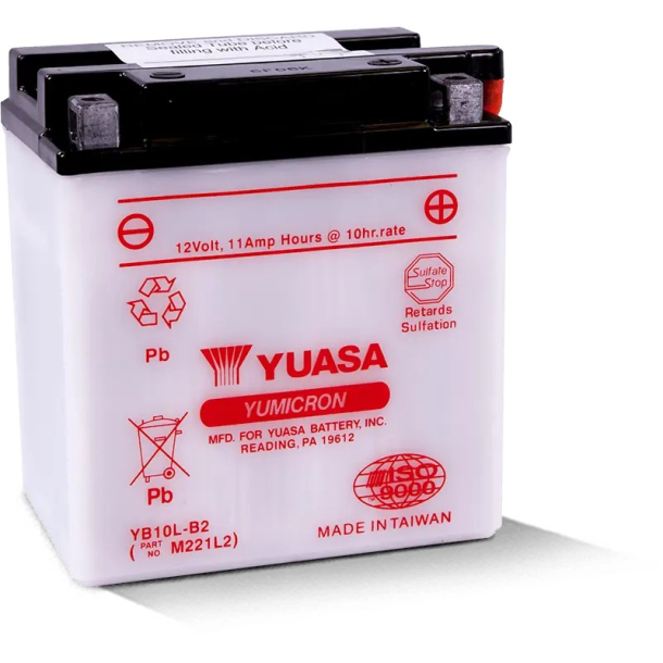 YUASA Batteri YB10L-B2 (UDEN SYRE)�SUZUKI GS500E�GSX600F