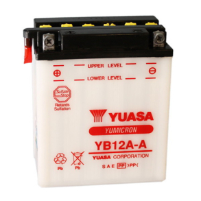 YUASA Batteri YB12A-A Benelli Ducati Honda Kawasaki Yamaha