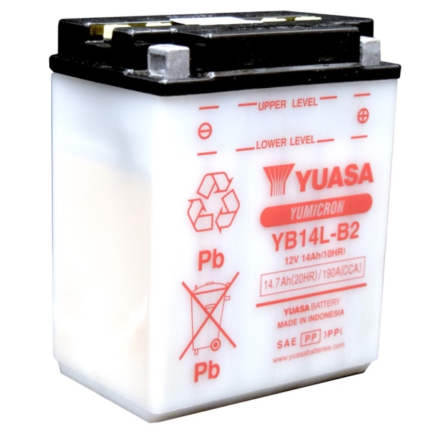 YUASA Batterier YB14L-B2�BATTERI YB14L-B2 YUASA