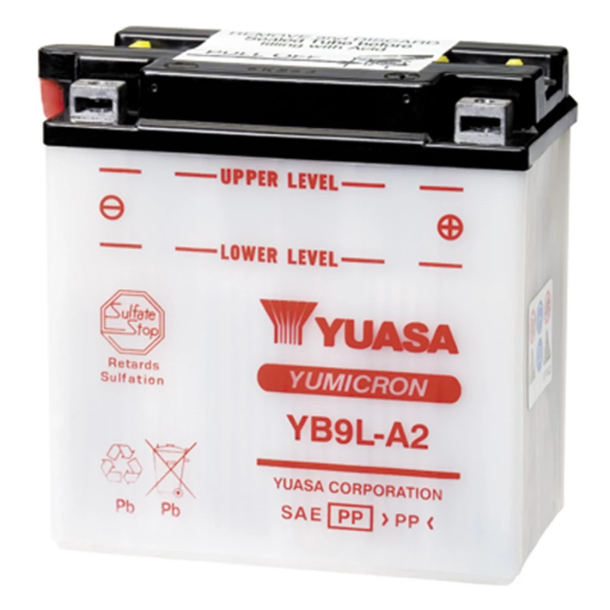 YUASA Batteri YB9L-A2 BATTERI YB9L-A2 YUASA