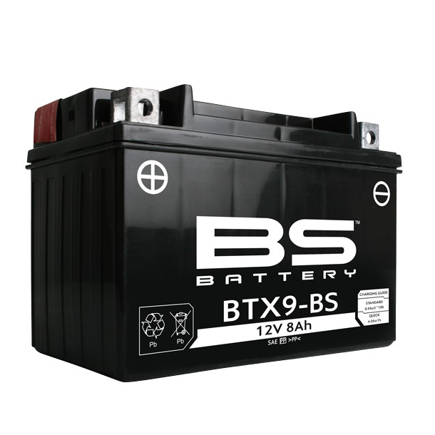 BS BATTERI BTX9-BS/YTX9-BS 12 volt 8Ah