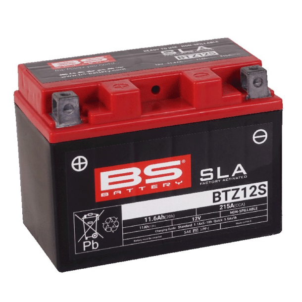 BS BATTERI SLA�BTZ12S-BS/YTZ12S-BS BTZ12S SLA RTU=READY TO USE