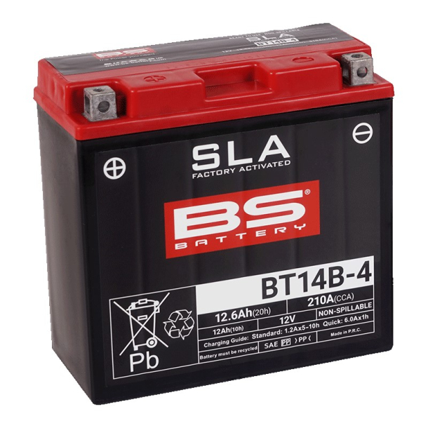 Batteri BS BATTERY SLA BT14B-BS YT14B-BS BT14B SLA RTU=READY TO USE