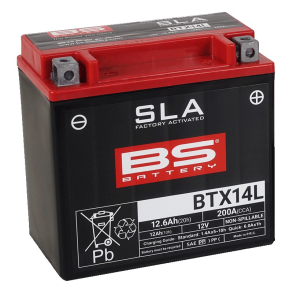 BS BATTERI SLA BTX14L-BS/YTX14L-BS BTX14L SLA RTU=READY TO USE