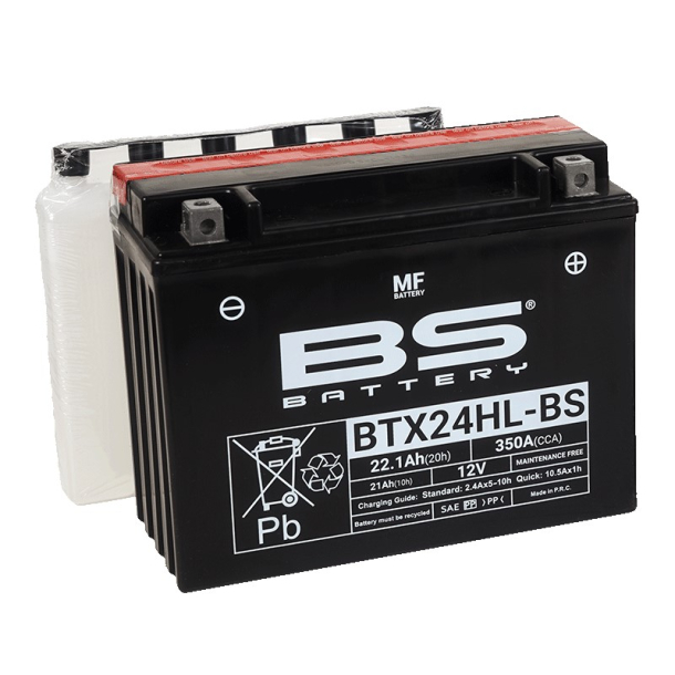 BS BTX24HL-BS BATTERI CP BTX24HL-BS/YTX24HL-BS BTX24HL-BS (CP-CombiPack) Y50-N18L-A2
