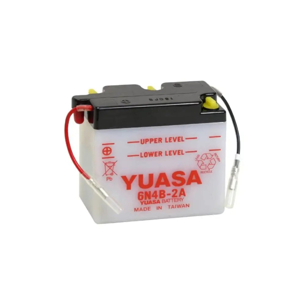 YUASA Batterier 6N4B-2A 6V4AH (UDEN SYRE)�Suzuki�Yamaha