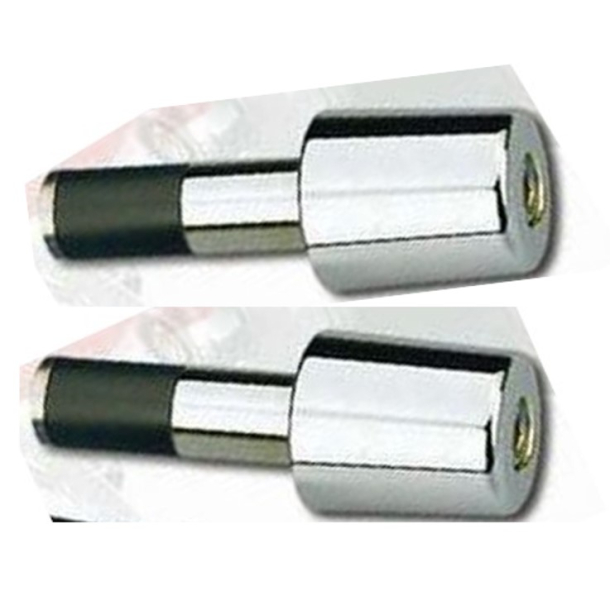 TAROZZI 11-0012 STYRV�GT 300G - SILVER Steel Bar Ends Pair Chrome 300 grams