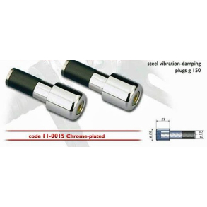 TAROZZI 11-0015 STYRV�GT silver 150 gr Styrv�gt Steel Bar Ends Pair Chrome 150 grams