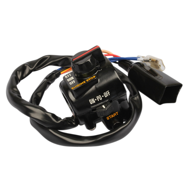 STYRKONTAKT HJRE UNIVERSAL CLASSIC RH M/ON-OFF DREJE KNAP KAWASAKI 46132-001 46018-026 46132-014