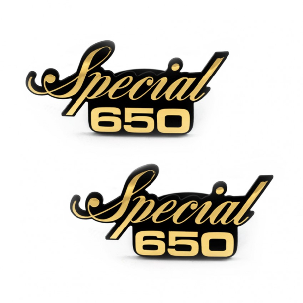 YAMAHA XS650 SPECIAL SIDED�KSEL EMBLEM S�T SIDE COVER EMBLEM SET XS650 SPECIAL