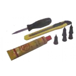 Lappe-grej til slangels dk KOMPLET ST KOMPLET M/8 PLUGS, KNIV,LIM,RASP