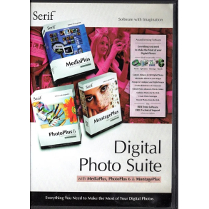 BRUGT SOM NYT - Digital Photo Suite - PC - 3 Disc MediaPlus, PhotoPlus 6 & MontagePlus