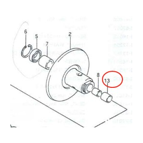 SUZUKI 2121341D03 21213-41D03 SPACER,FIXED DRIVEN FACEAH100AN125