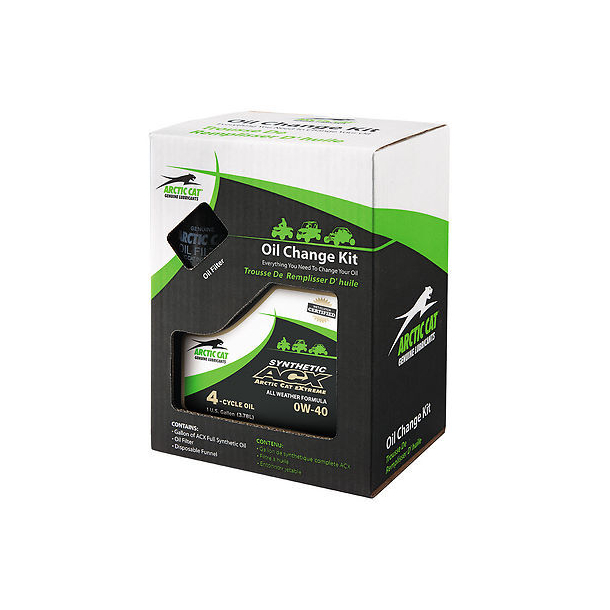 Arctic Cat 2436-682 ACX 0W-40 Synthetic Oil Change Kit 