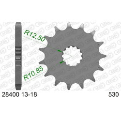 AFAM 28400-15 Fortandhjul FRONT SPROCKET STEEL 530, 15T 15 TANDS FRONT K�DEHJUL KAWASAKI�13144-1117 GPX600 GPZ600 SUZUKI GSF600 GSF650 GSF1200