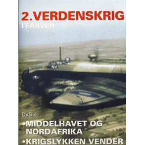 BRUGT som ny - 2. Verdenskrig i Farver DVD4 -Middelhavet ig Nordafrika, krigslykken vender - DVD