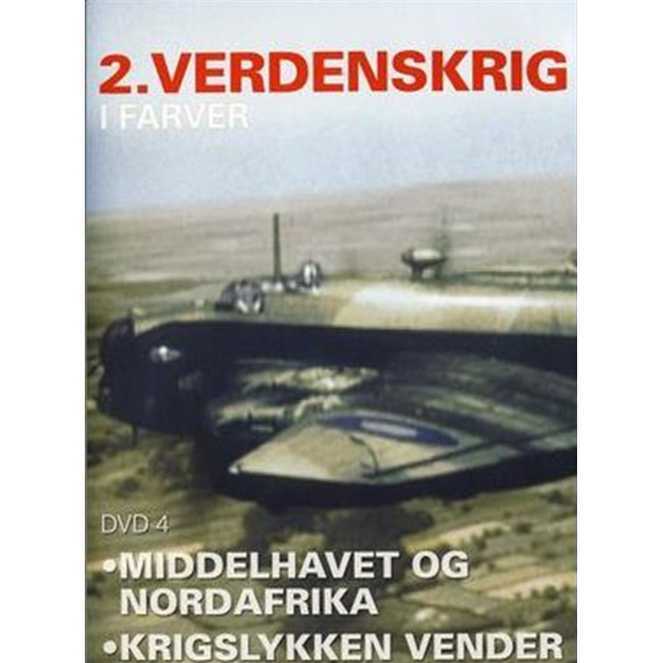 BRUGT som ny - 2. Verdenskrig i Farver DVD4 -Middelhavet ig Nordafrika, krigslykken vender - DVD